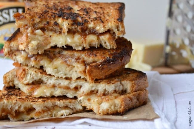Cheddar Cheese and Apple Butter Grilled Cheese