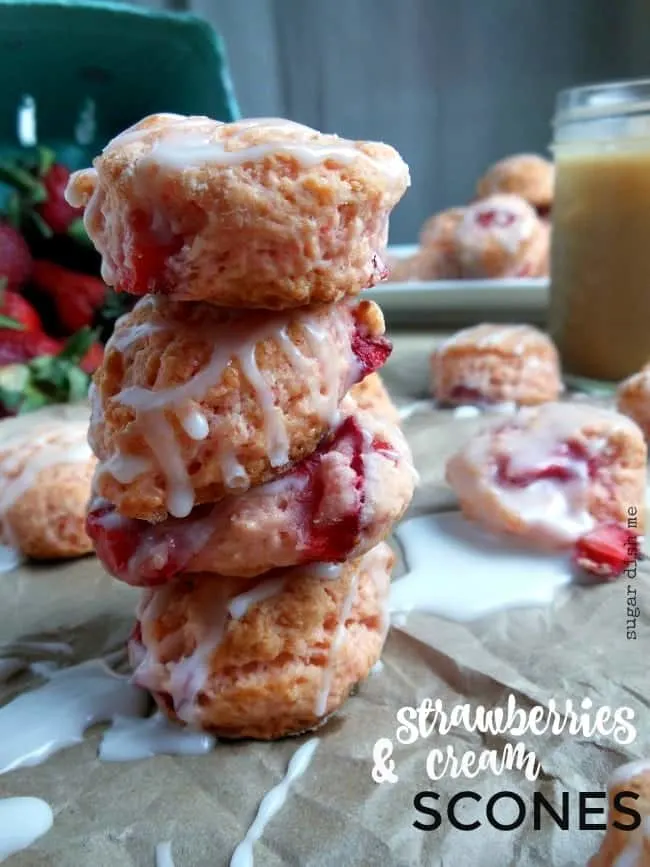 Strawberries and Cream Scones