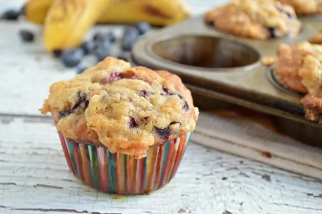 Banana Blueberry Muffins