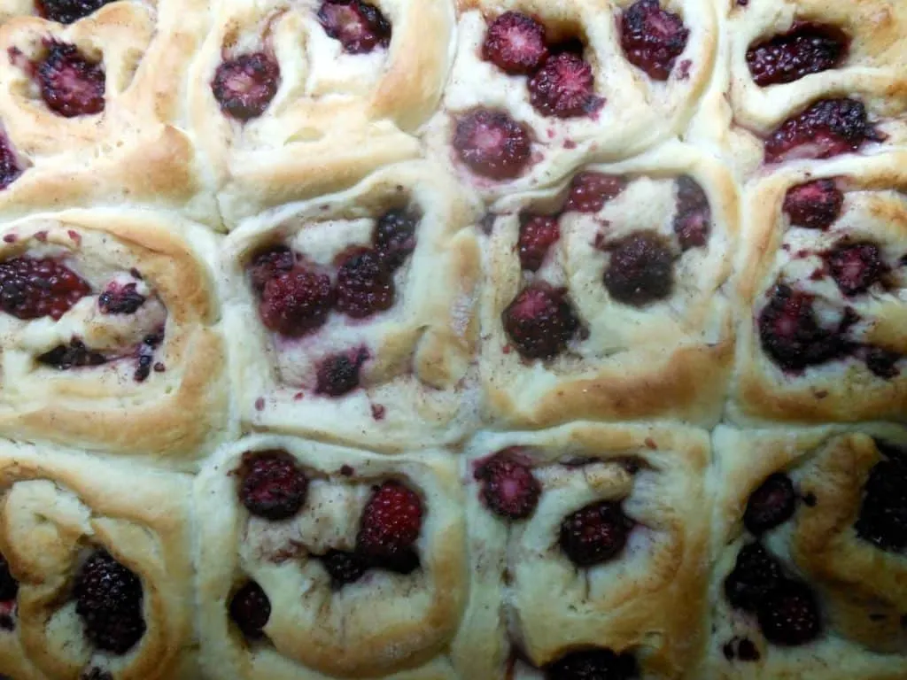 Blackberry Sticky Buns