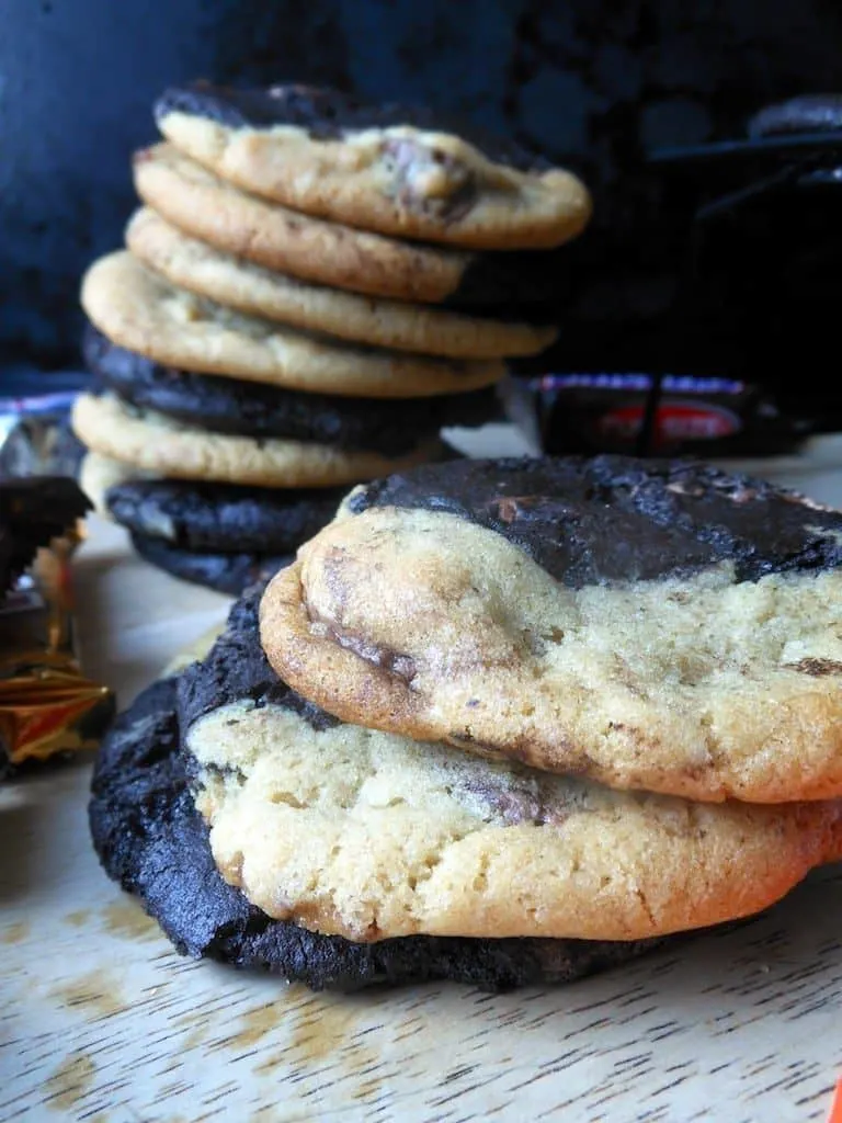 Candy Bar Swirl Cookies