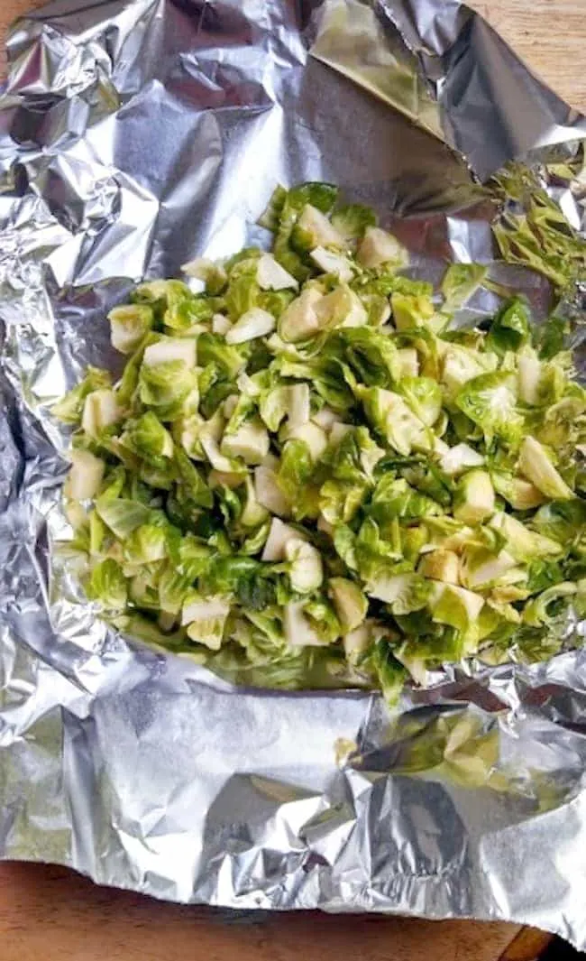Chopped Brussels Sprouts for Grilling