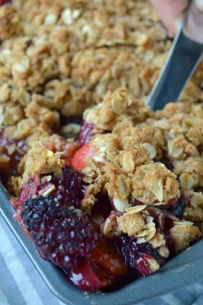 Peach Berry Crumble Recipe