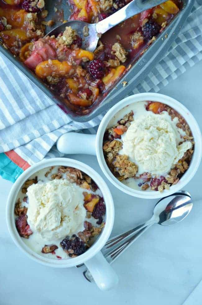 Peach Berry Crumble