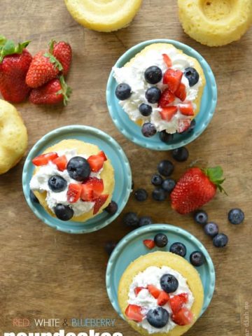 Red White and Blueberry Poundcakes
