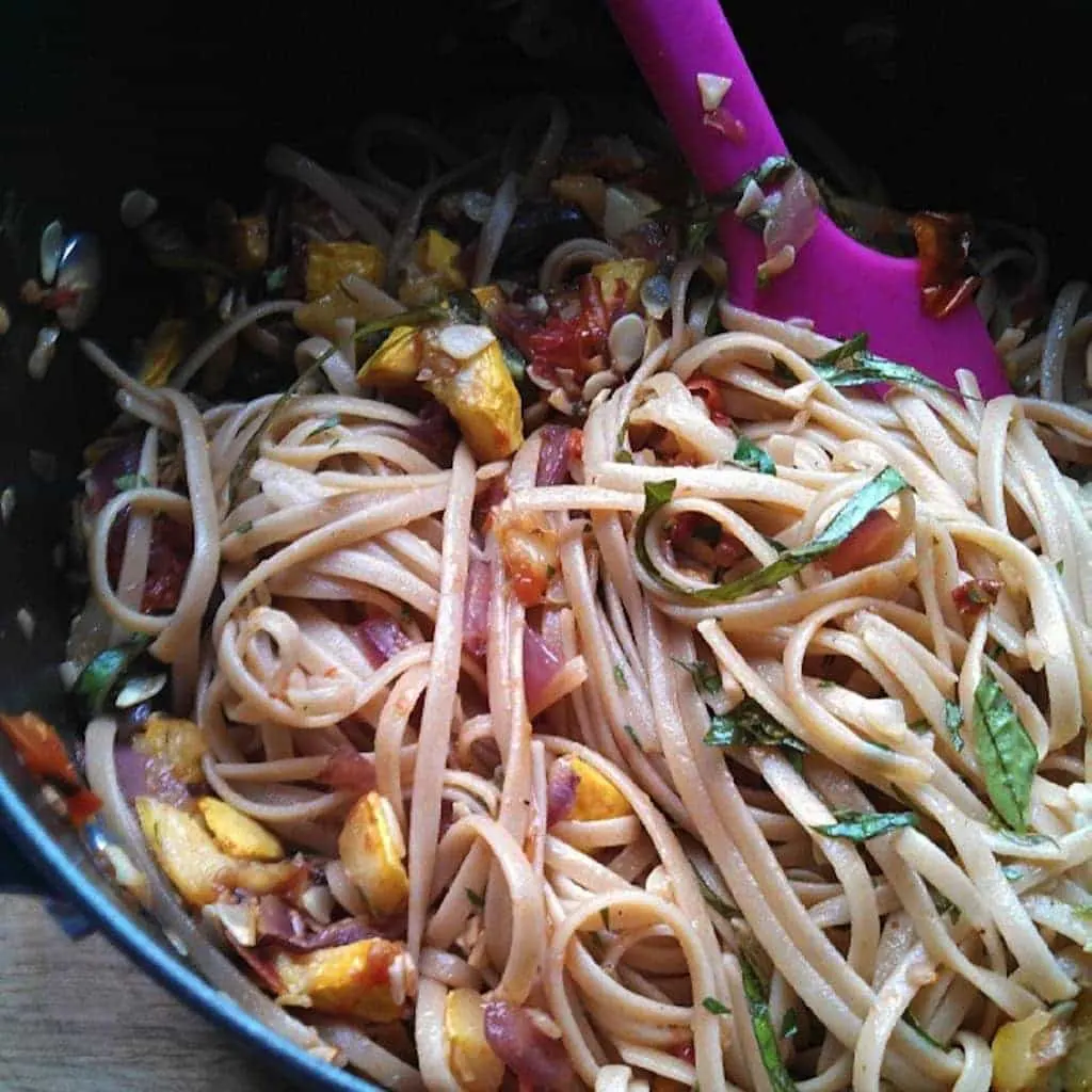 Roasted Summer Squash Pasta; Summer Squash Recipes