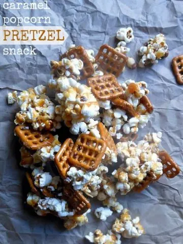 Caramel popcorn Pretzel Snack