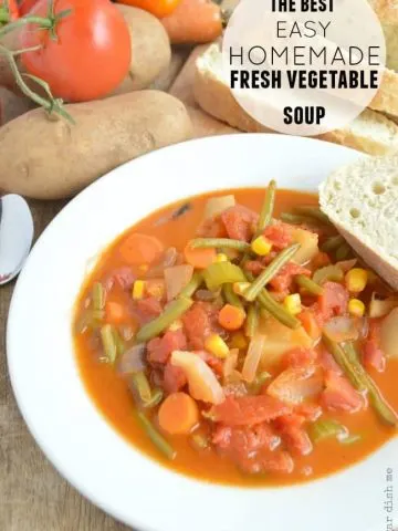 The Best Homemade Fresh Vegetable Soup