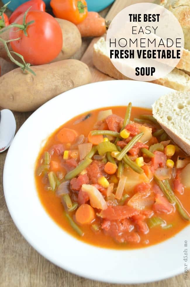 The Best Homemade Fresh Vegetable Soup