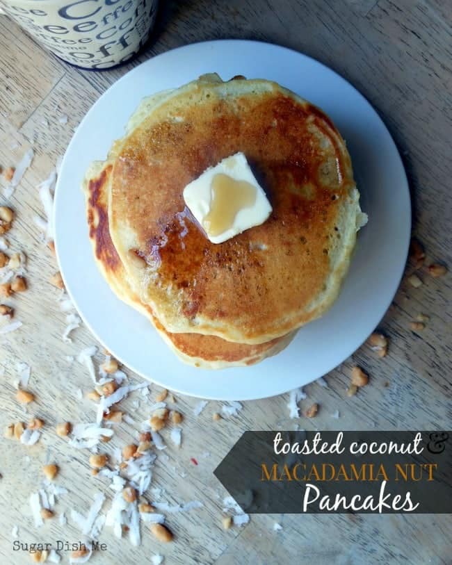 Toasted Coconut and Macadamia Nut Pancakes