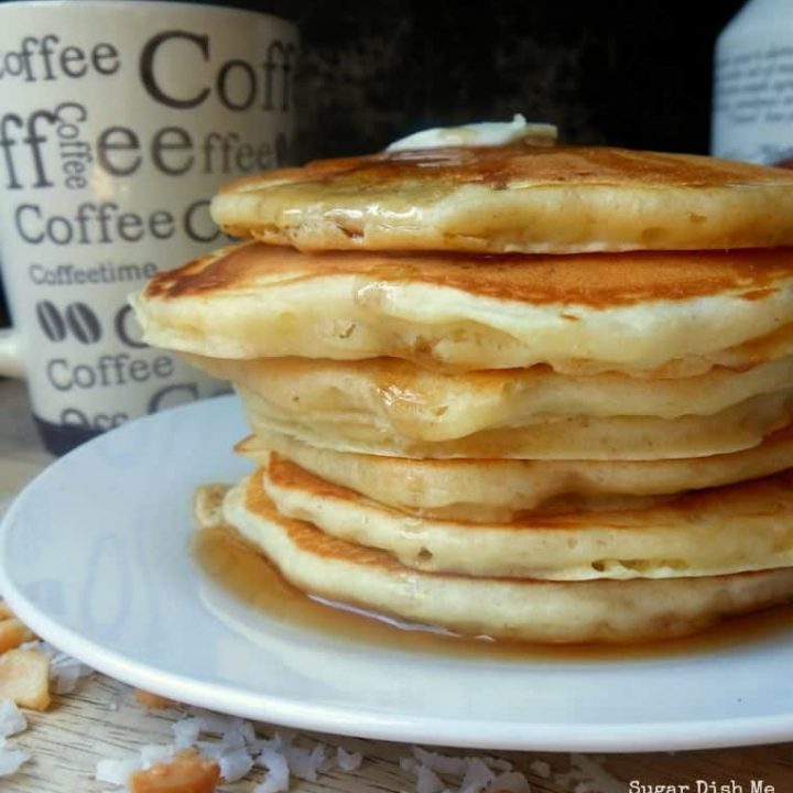 Toasted Coconut and Macadamia Nut Pancakes Sugar Dish Me