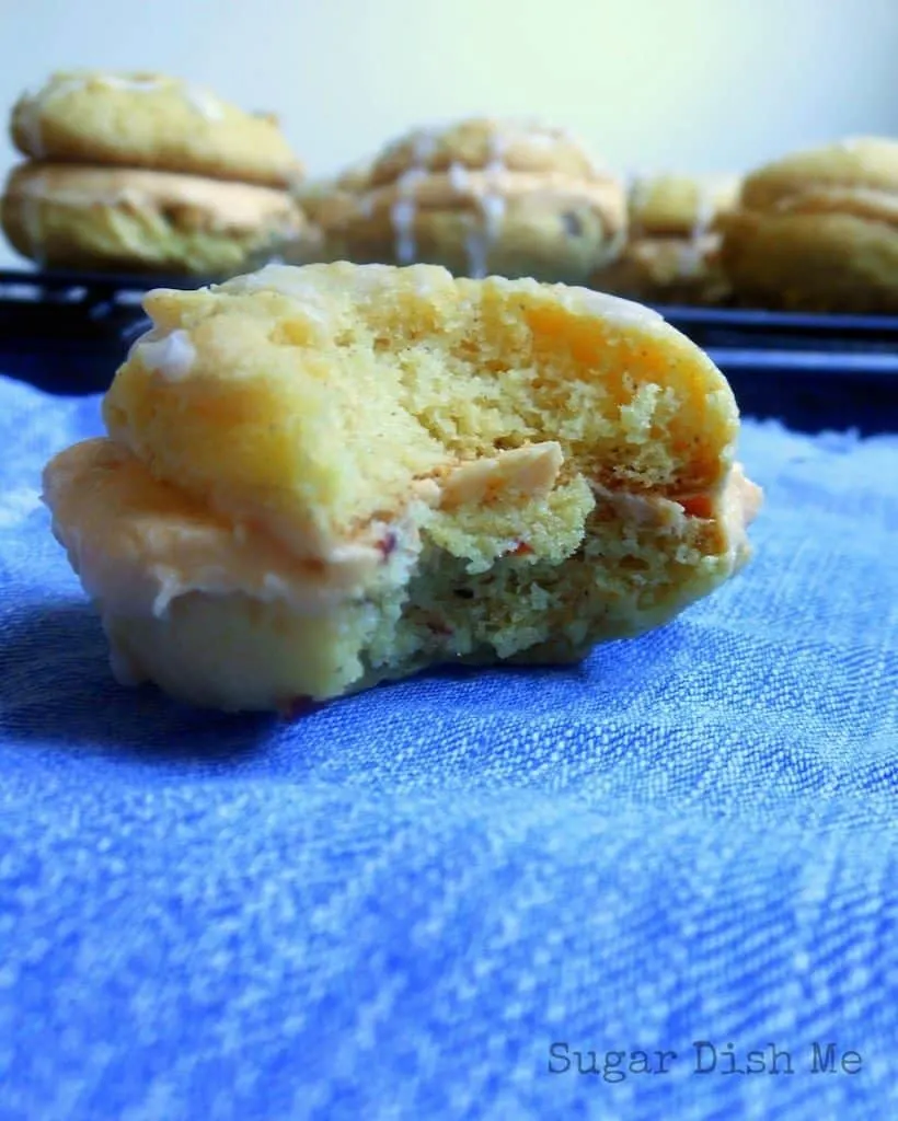 Autumn Spice Cake Mix Cookies with Pumpkin Buttercream