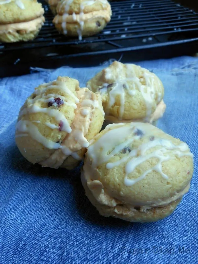 Autumn Spice Cake Mix Cookies with Pumpkin Buttercream