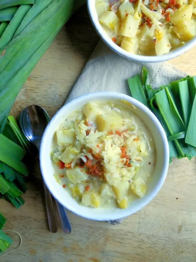 Potato Leek Soup with Bacon Recipe