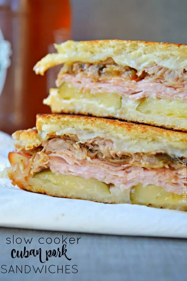 Slow Cooker Cuban Pork Sandwiches