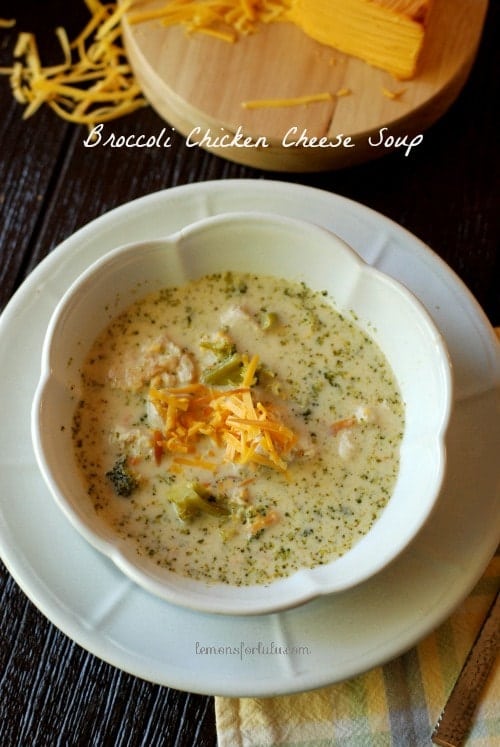 Broccoli Chicken Cheese Soup