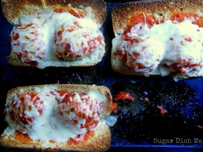 Cheesy Easy Meatball Subs