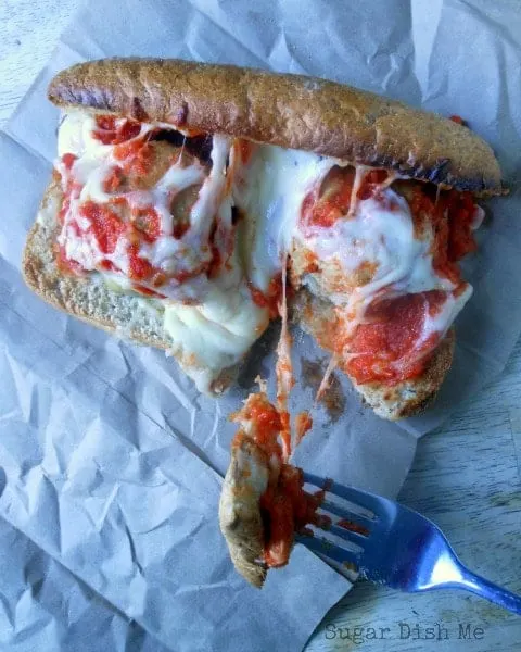 Cheesy Easy Meatball Subs