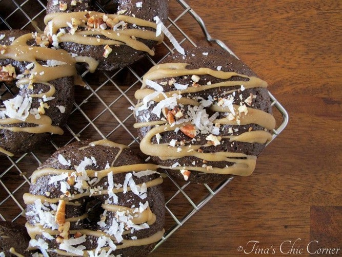 German Chocolate Cake Doughnuts