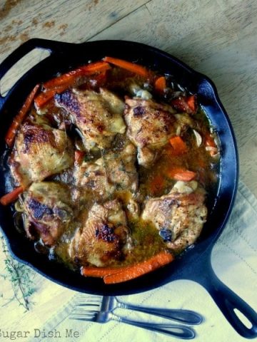 Chicken Braised in Beer with Vegetables