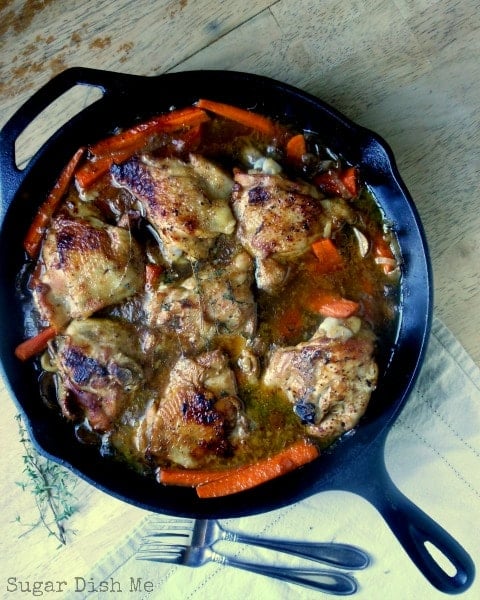 Chicken Braised in Beer with Vegetables