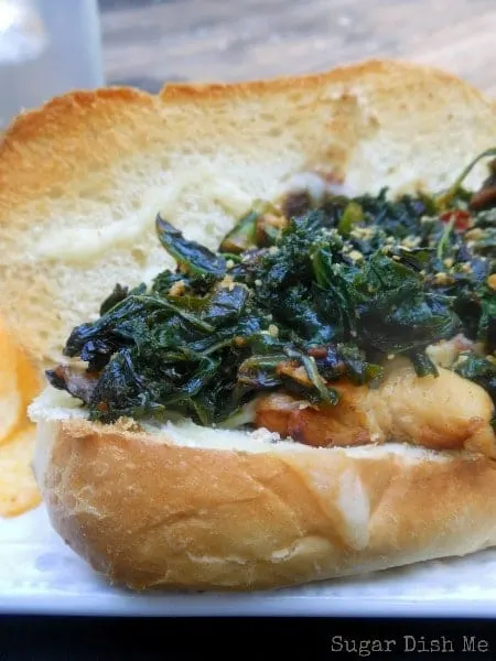 Chicken and Greens Sandwiches