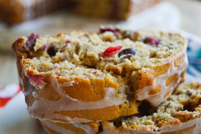 Cranberry Pecan Banana Bread