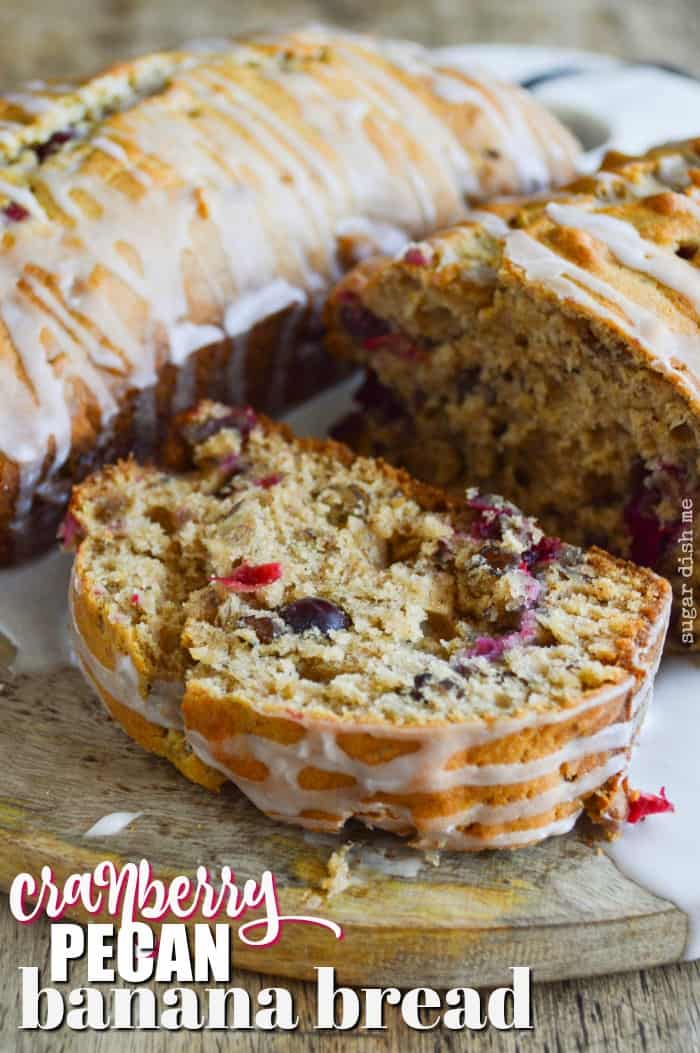 Cranberry Pecan Banana Bread