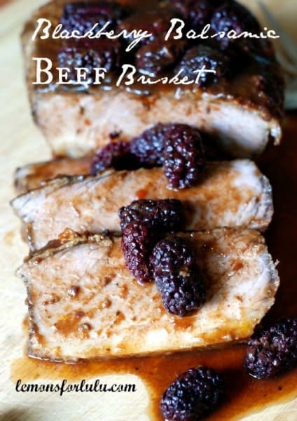 Blackberry Balsamic Beef Brisket