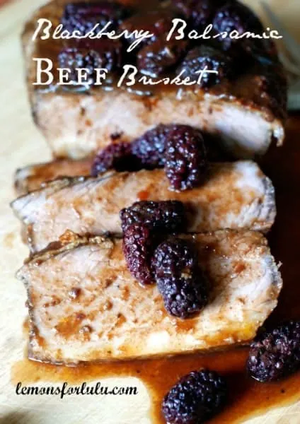 Blackberry Balsamic Beef Brisket