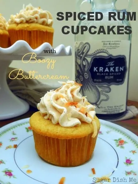 Spiced Rum Cupcakes with Boozy Buttercream