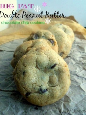 Big Fat Double eanut Butter Chocolate Chip Cookies