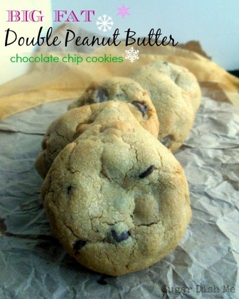 Big Fat Double eanut Butter Chocolate Chip Cookies