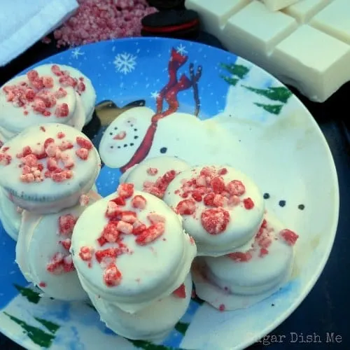 Chocolate Covered Peppermint Oreos