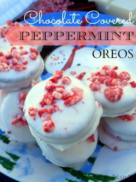 Chocolate Covered Peppermint Oreos