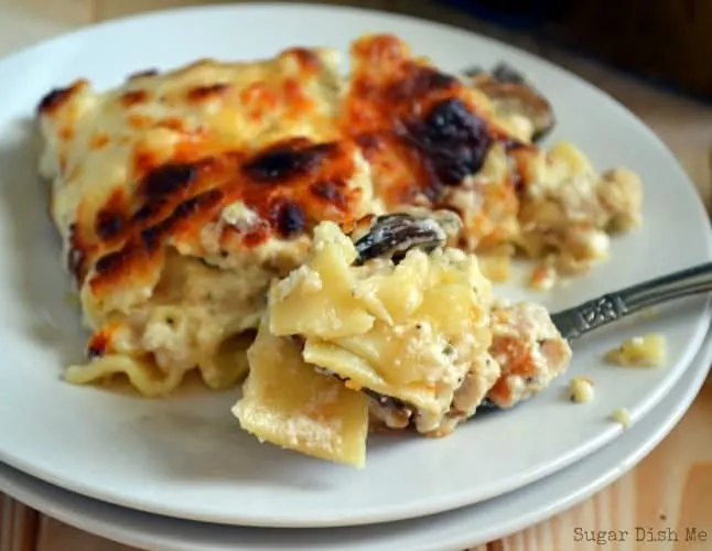 Chicken Lasagna with White Sauce