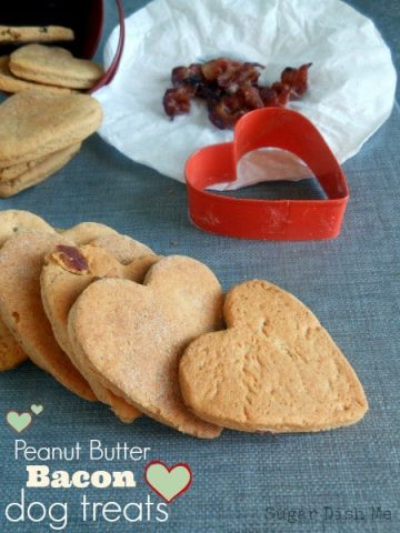 Peanut Butter Bacon Dog Treats