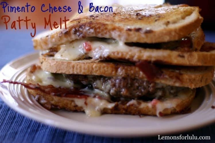 Pimento Cheese and Bacon Patty Melt