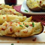 Bacon and Blue Cheese Stuffed Potato Skins