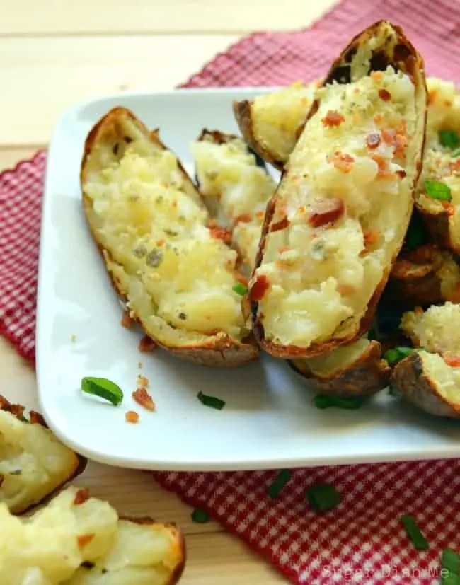 Potato Skins Stuffed with Bacon