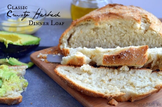 Classic Crusty Herbed Dinner Loafn