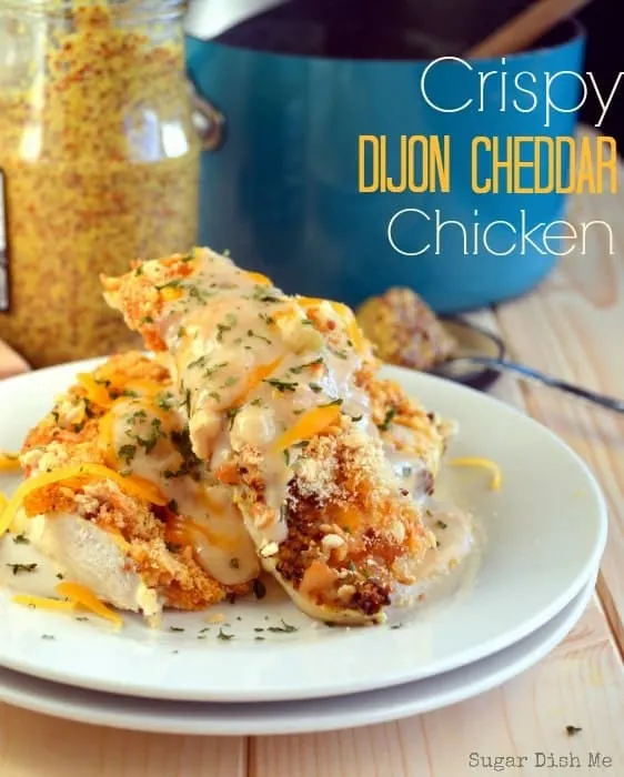 Crispy Dijon Cheddar Chicken