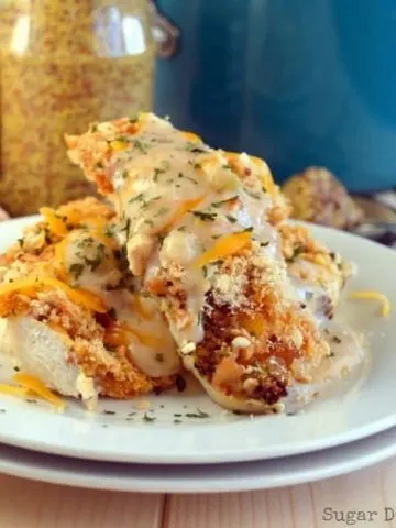 Crispy Oven Fried Cheesy Chicken