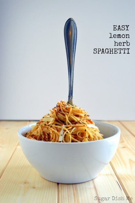 Easy Lemon Herb Spaghetti