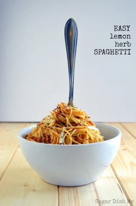 Easy Lemon Herb Spaghetti