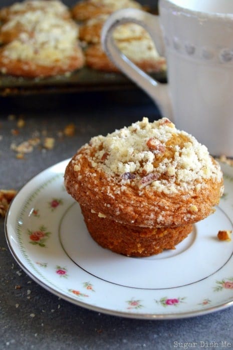 Sweet Potato Muffins with Pecan Streusel