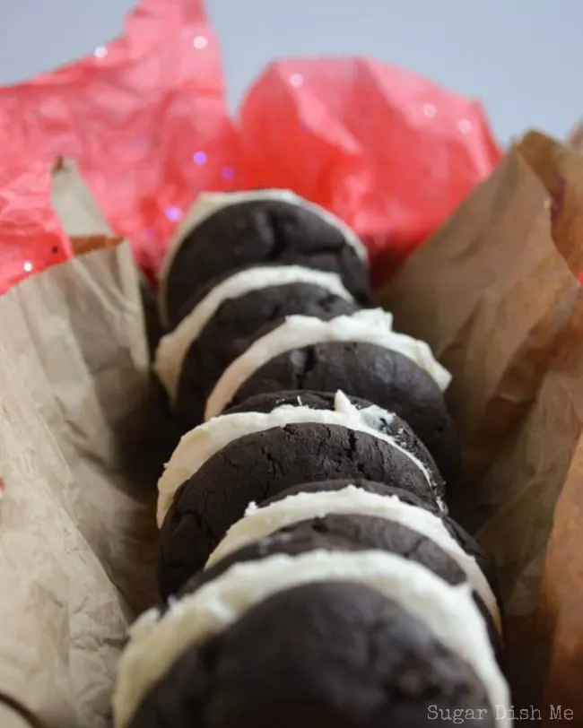 Soft Chocolate Kahlua Cookies with Cafe au Lait Frosting