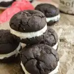 Chocolate Kahlua Cookies with Cafe au Lait Frosting