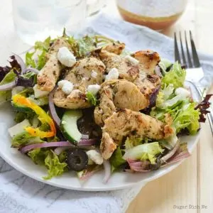 Greek Chicken Salad with Greek Dressing