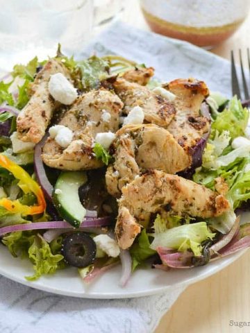 Greek Chicken Salad with Greek Dressing